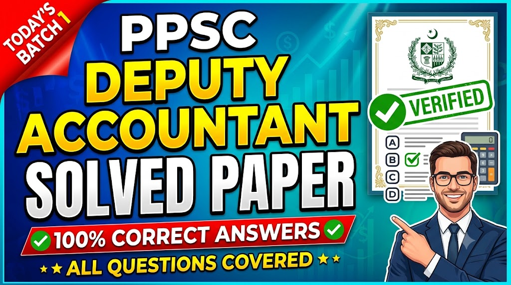 PPSC Deputy Accountant Solved Paper