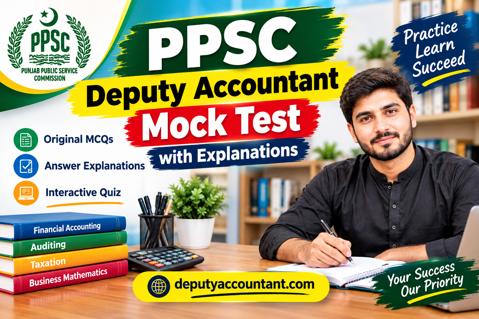 PPSC Deputy Accountant Mock Test with Explanations